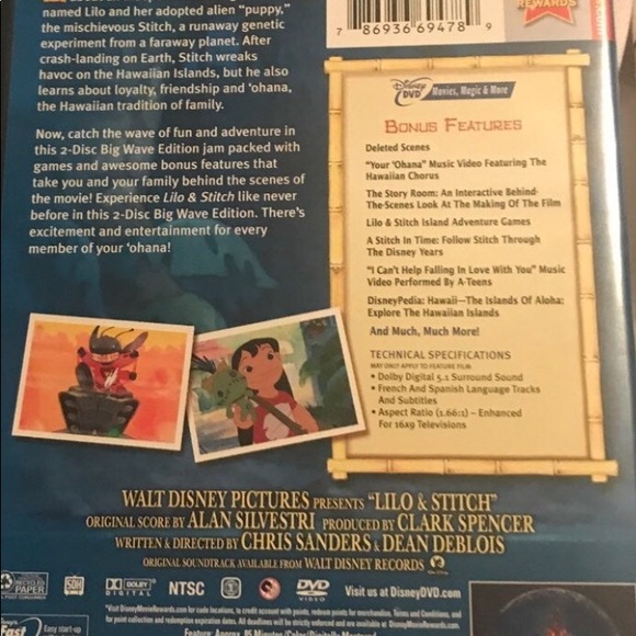Lilo and Stitch DVD - Picture 2 of 4